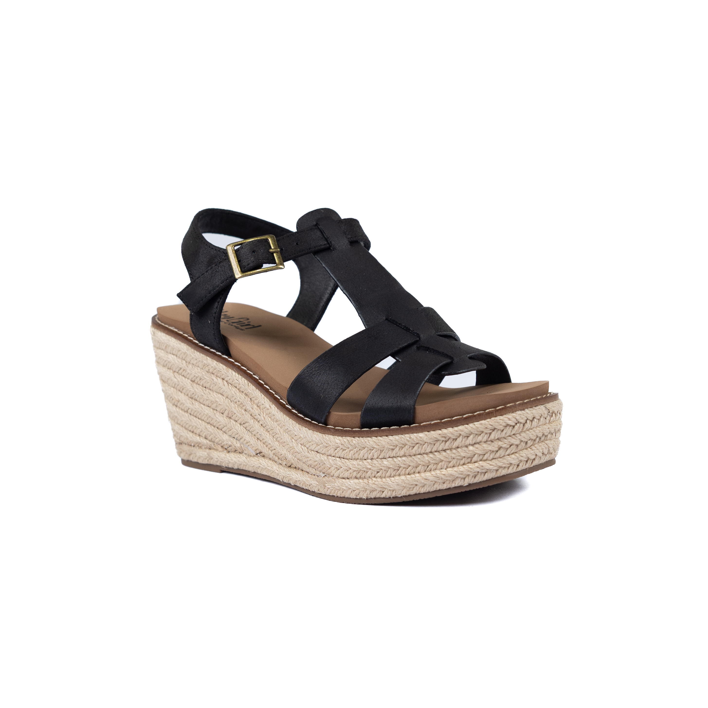 Women's Corkys Black "Something's Fishy" Black Wedge Shoes 41-0647-BLCK