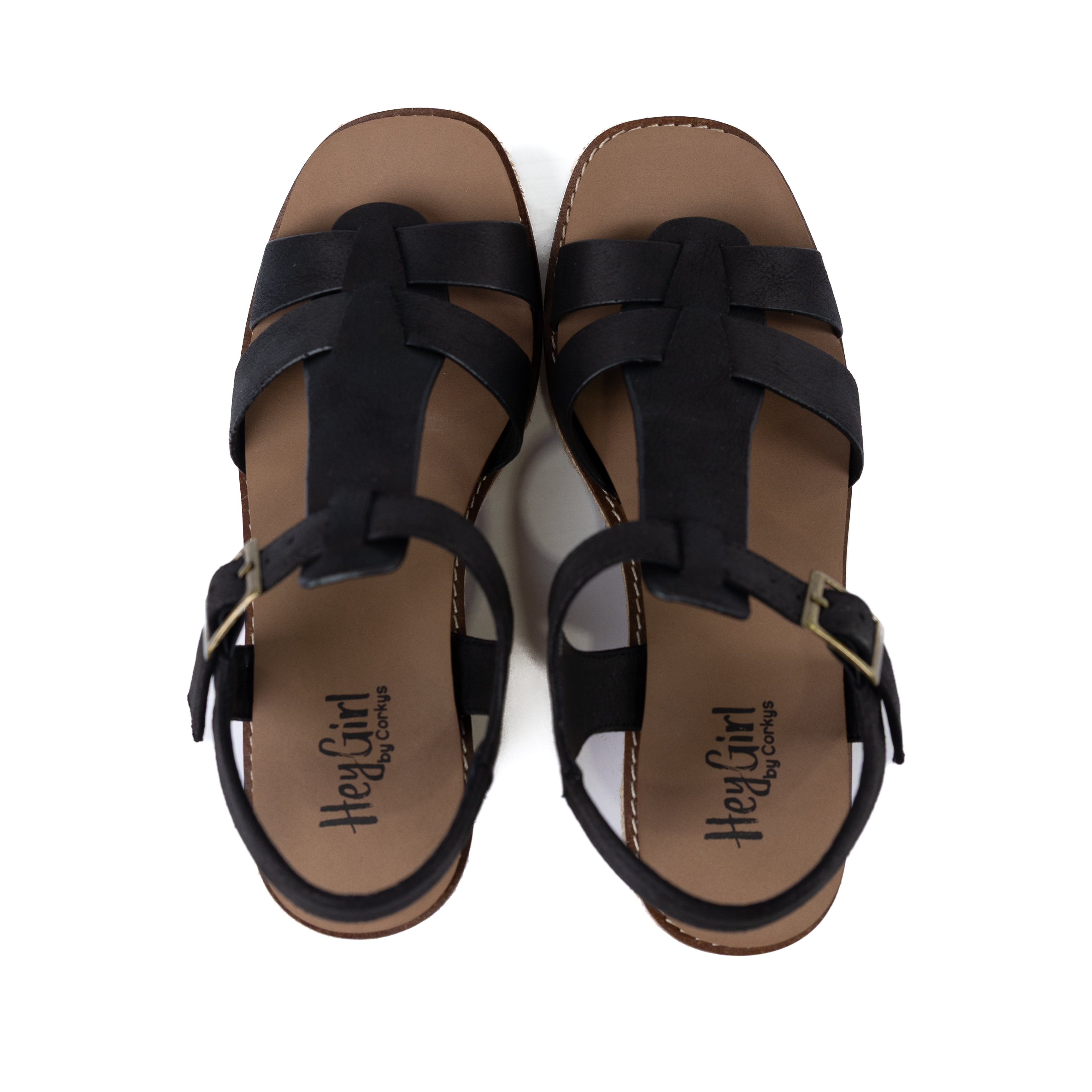 Women's Corkys Black "Something's Fishy" Black Wedge Shoes 41-0647-BLCK