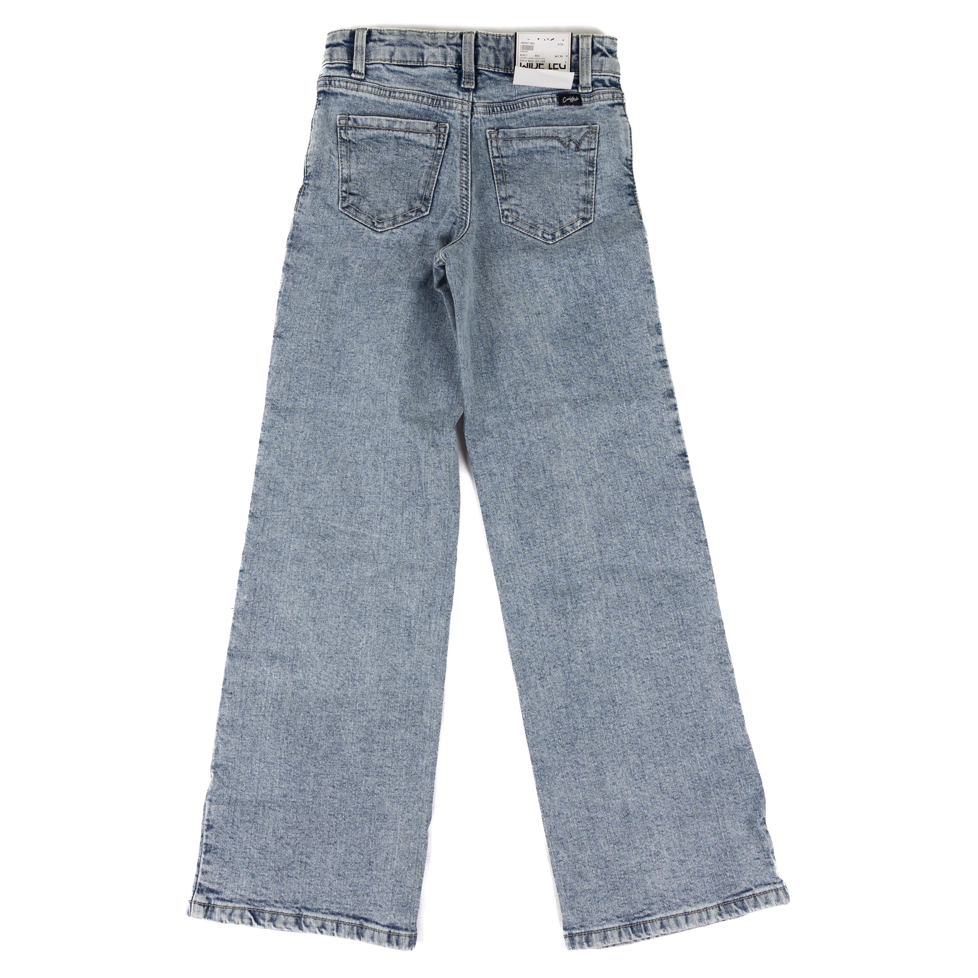 Cruel Denim Girl's Indigo Blue Wide Leg Jeans CB23271001