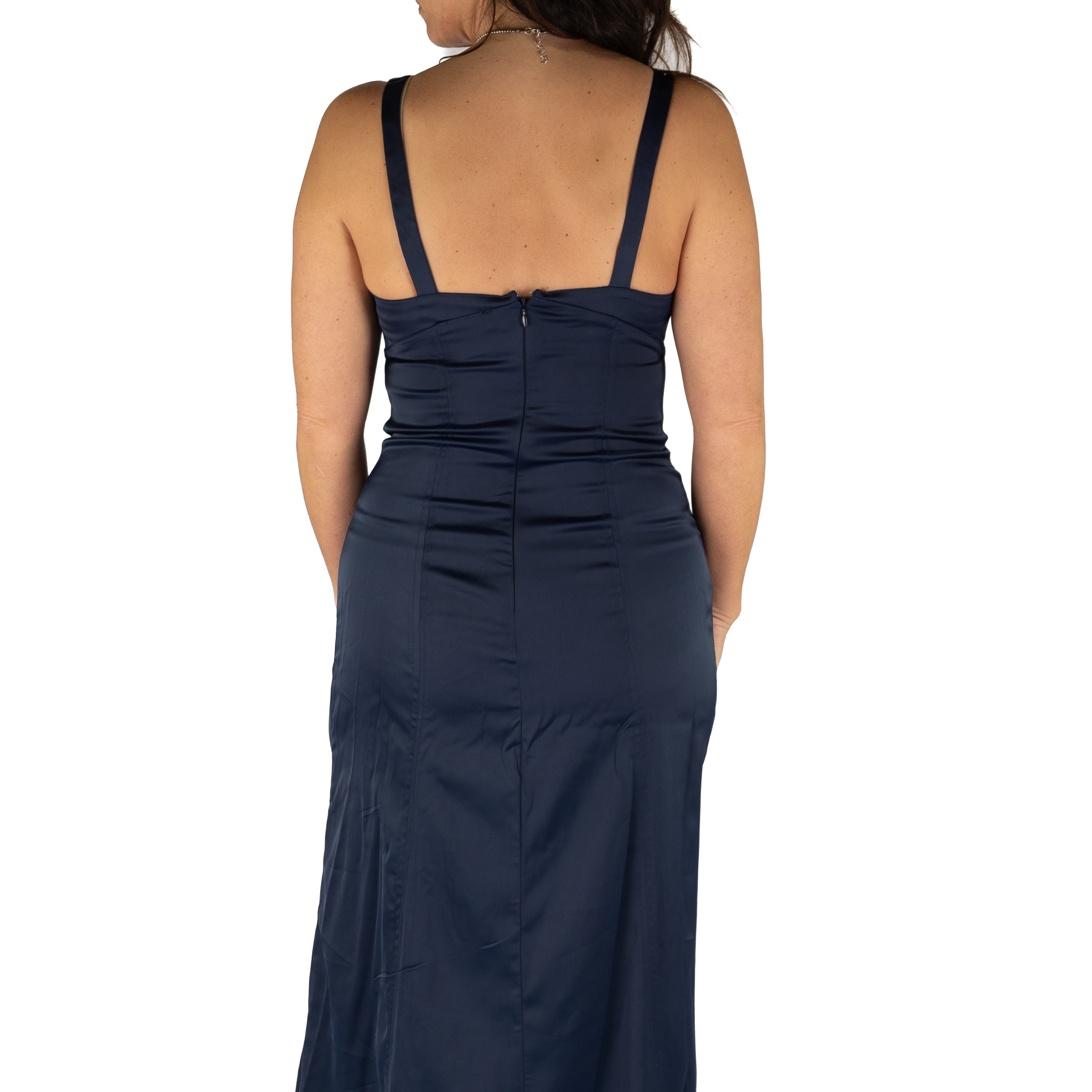 Rock and Roll Denim Women's Navy Buckle Maxi Dress BWD1R09397