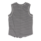Women's Dear John Black and White Striped Zo Tank Top DKN2102D8BWS