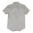 Men's Rock and Roll Short Sleeve Medallion Printed Button Down BMB3S08648