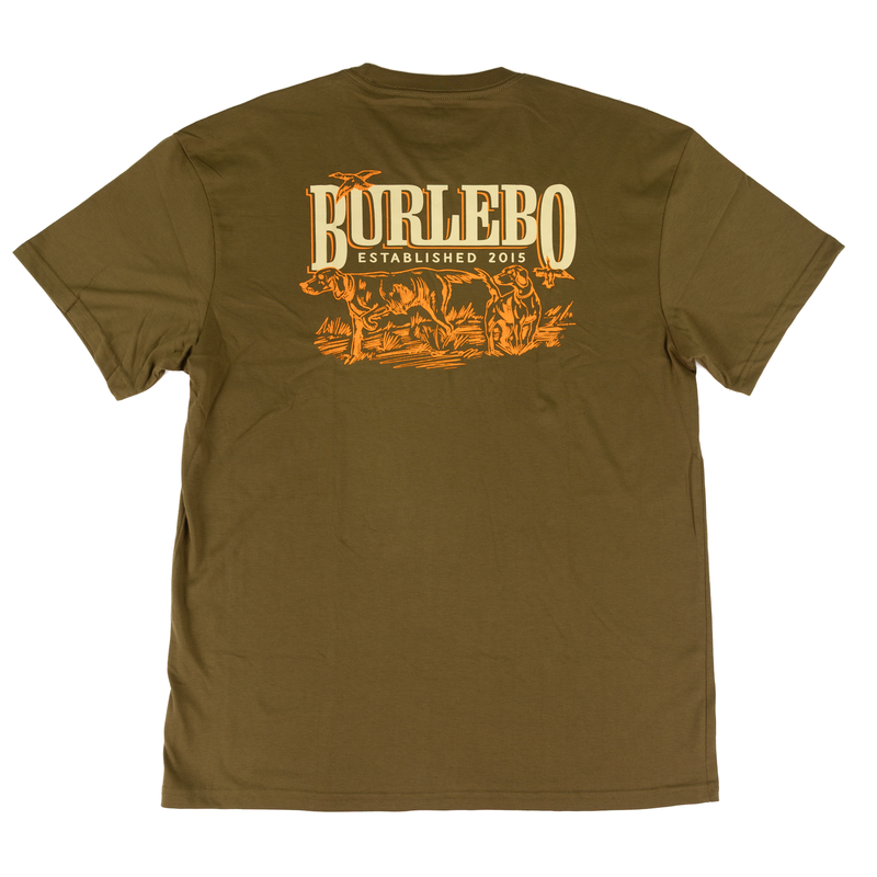 Burlebo Boy's Hunter Green Hunting Dogs Short Sleeve Tee Y-SST-HD-HNTG