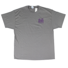 Crazy House Gray OG T-shirt with Purple Print 
