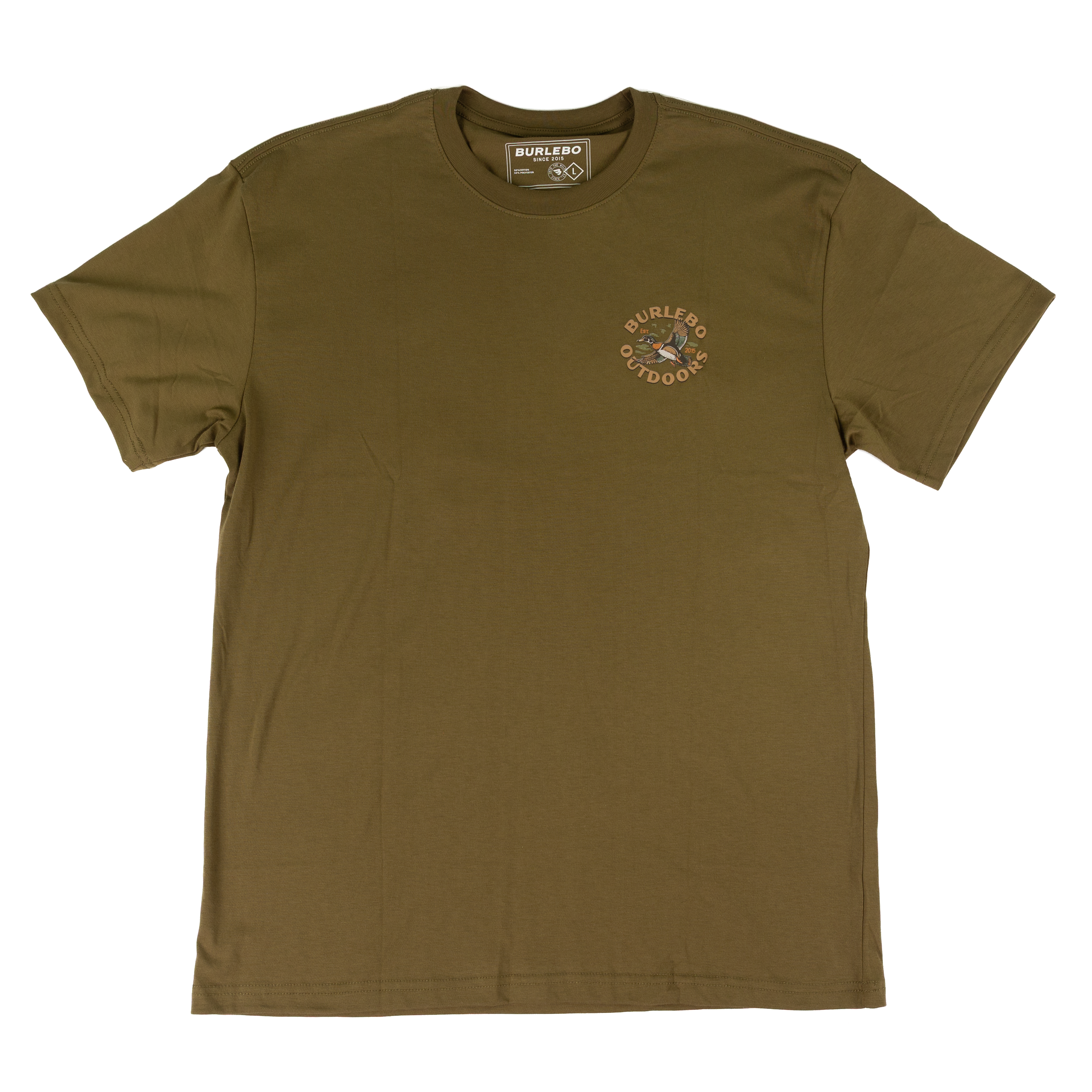 Men's Burlebo Hunter Green Wood Duck Short Sleeve Tee SST-WDK-HNTG