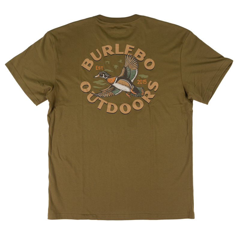 Men's Burlebo Hunter Green Wood Duck Short Sleeve Tee SST-WDK-HNTG