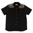 Men's Burlebo Black and Gauge Camo Deer Season Performance Western Shirt PWS-DRSZN