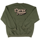 Crazy House Military Green Long Sleeve Sweatshirt 