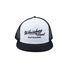 Men's Whiskey Bent Black and White Outdoors Snapback WBOUTDOORS-WHITE