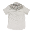 Men's Burlebo Light Gray and Classic Deer Camo Performance Western Shirt PWS-BRDSZN