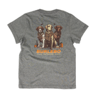 Burlebo Boy's Camo Duck Dog Gray Short Sleeve Tee Y-SST-CDD-DHG