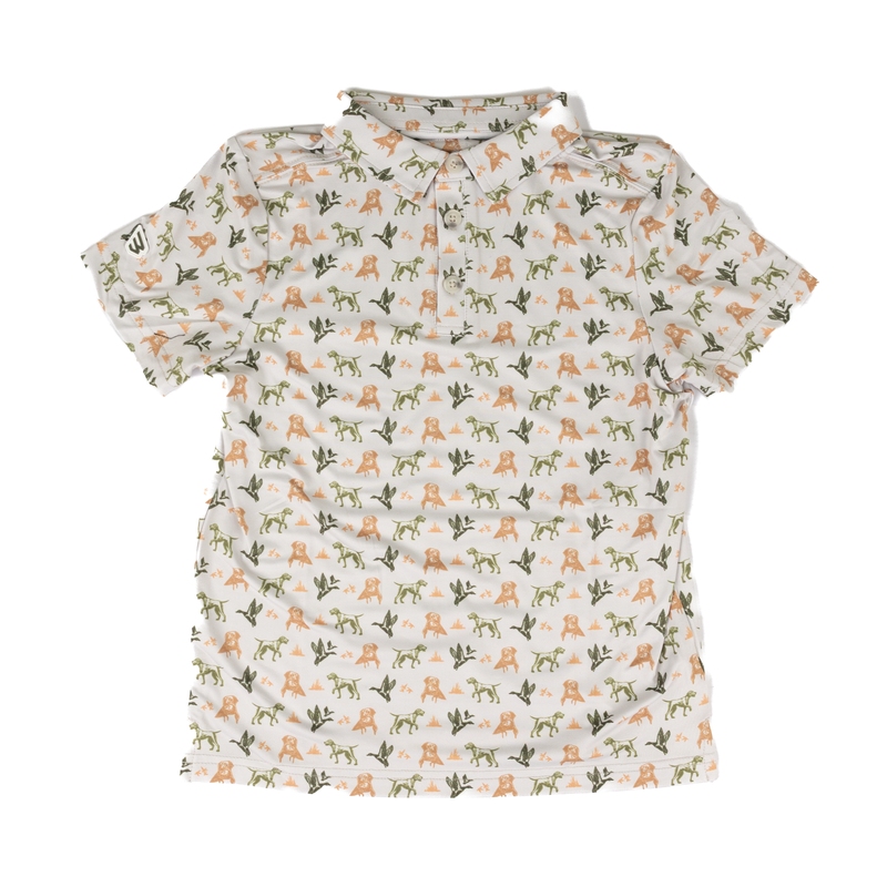Burlebo Boy's Mallard Duck Dog Performance Polo Y-PP-MDD