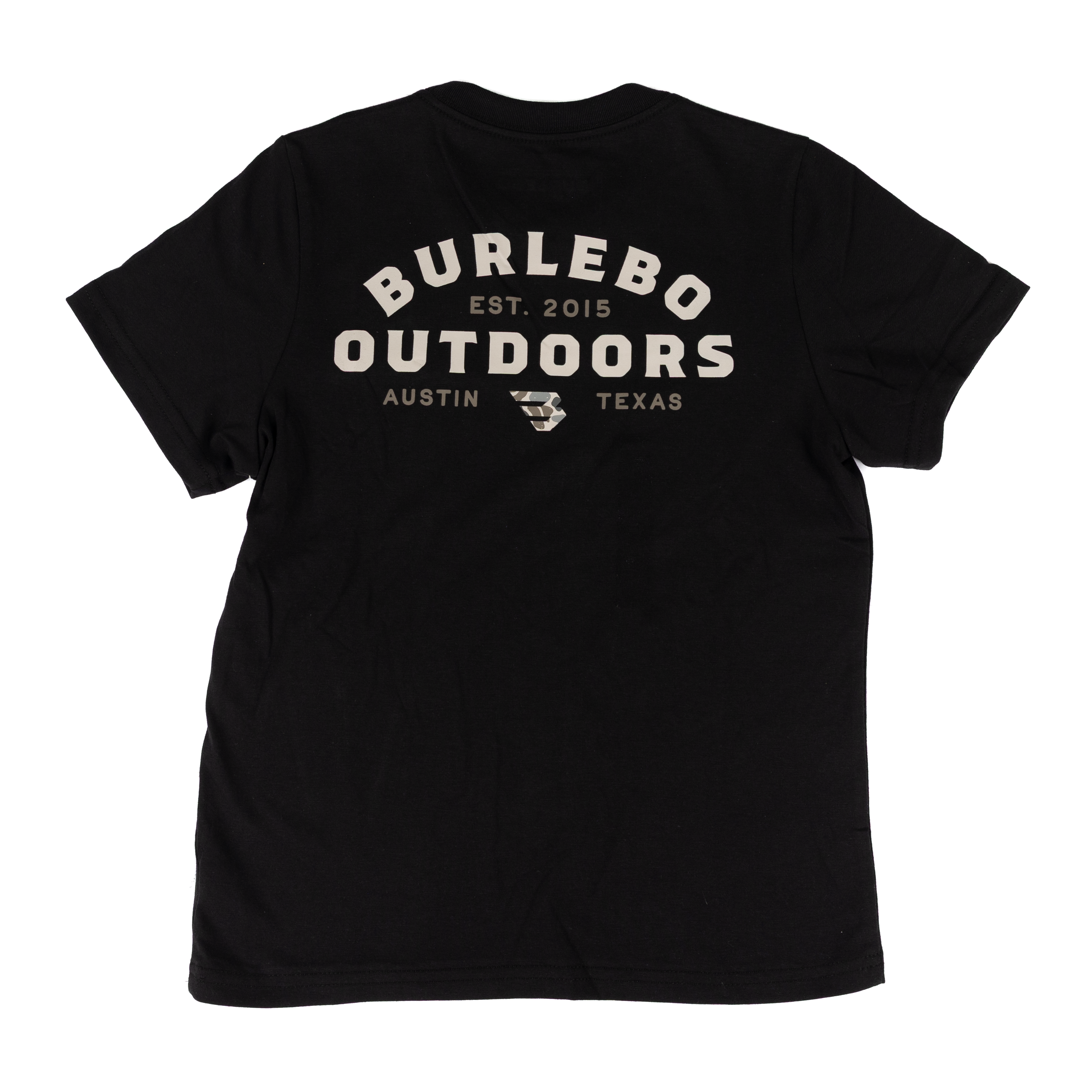 Burlebo Boy's Black Burlebo Outdoors Short Sleeve Tee Y-SST-BOF26-BLK