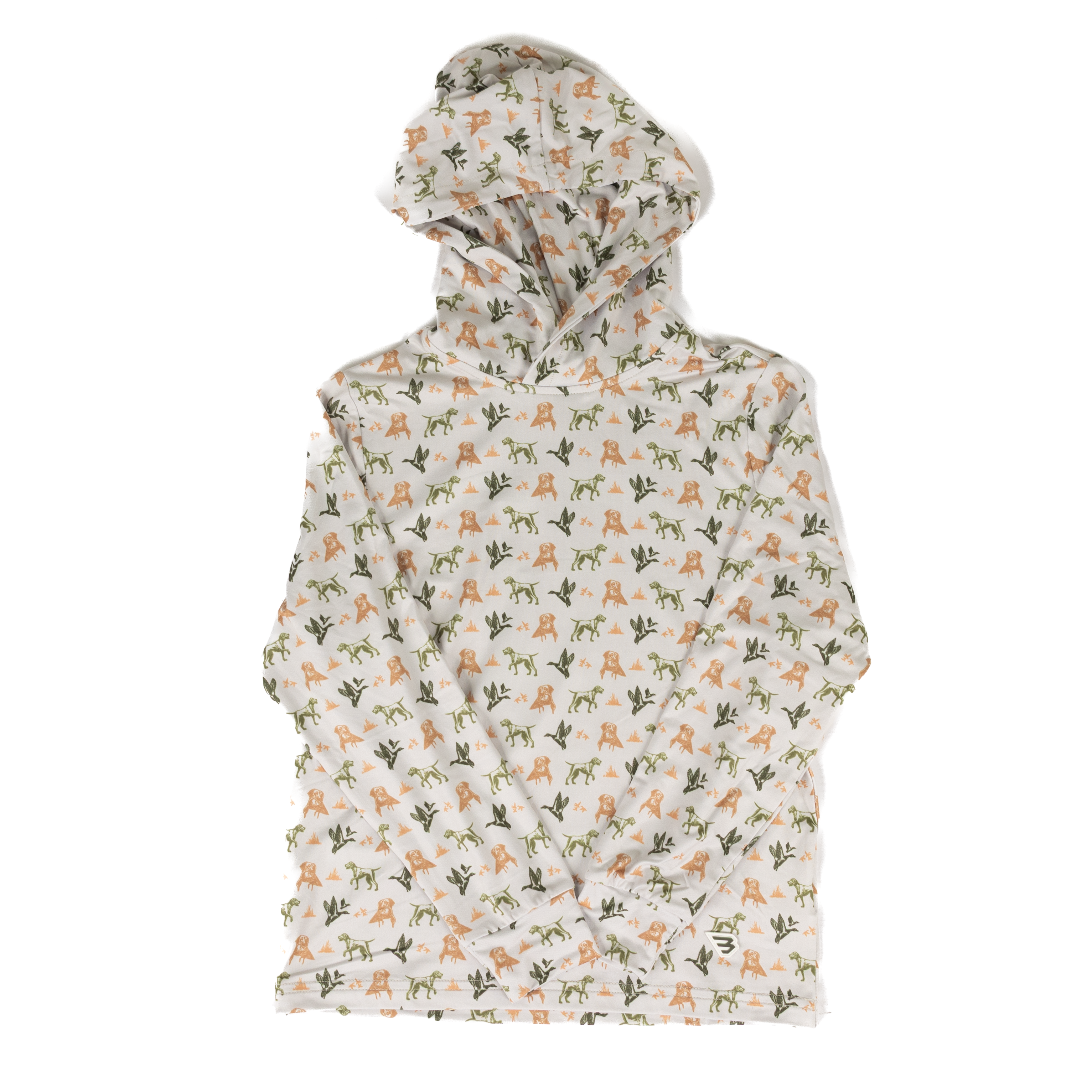 Burlebo Boy's Mallard Duck Dog Performance Hoodie Y-PH-MDD