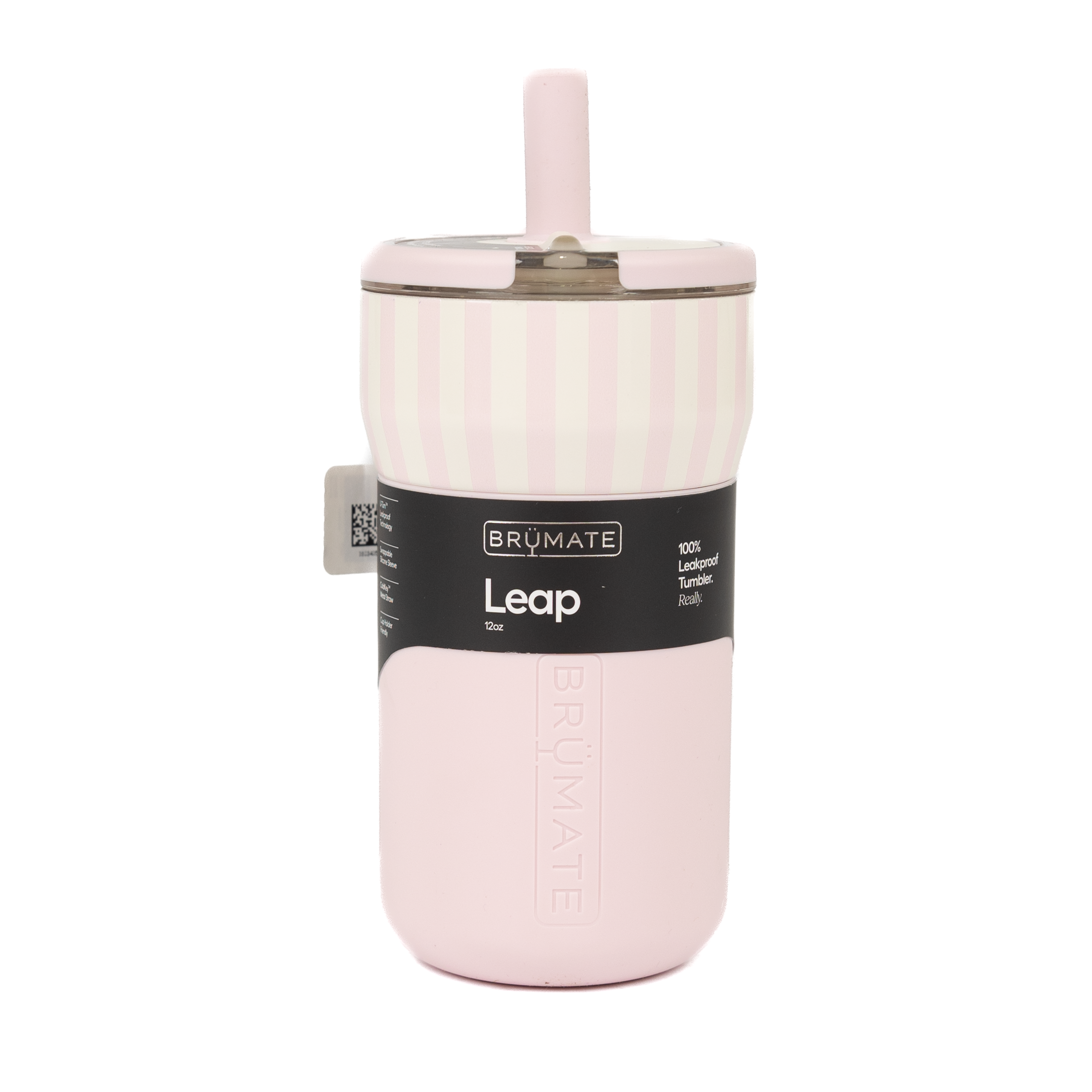 Brumate 12oz Leap Strawberries & Cream Stripes Leak-Proof Tumbler DWLP12SBC
