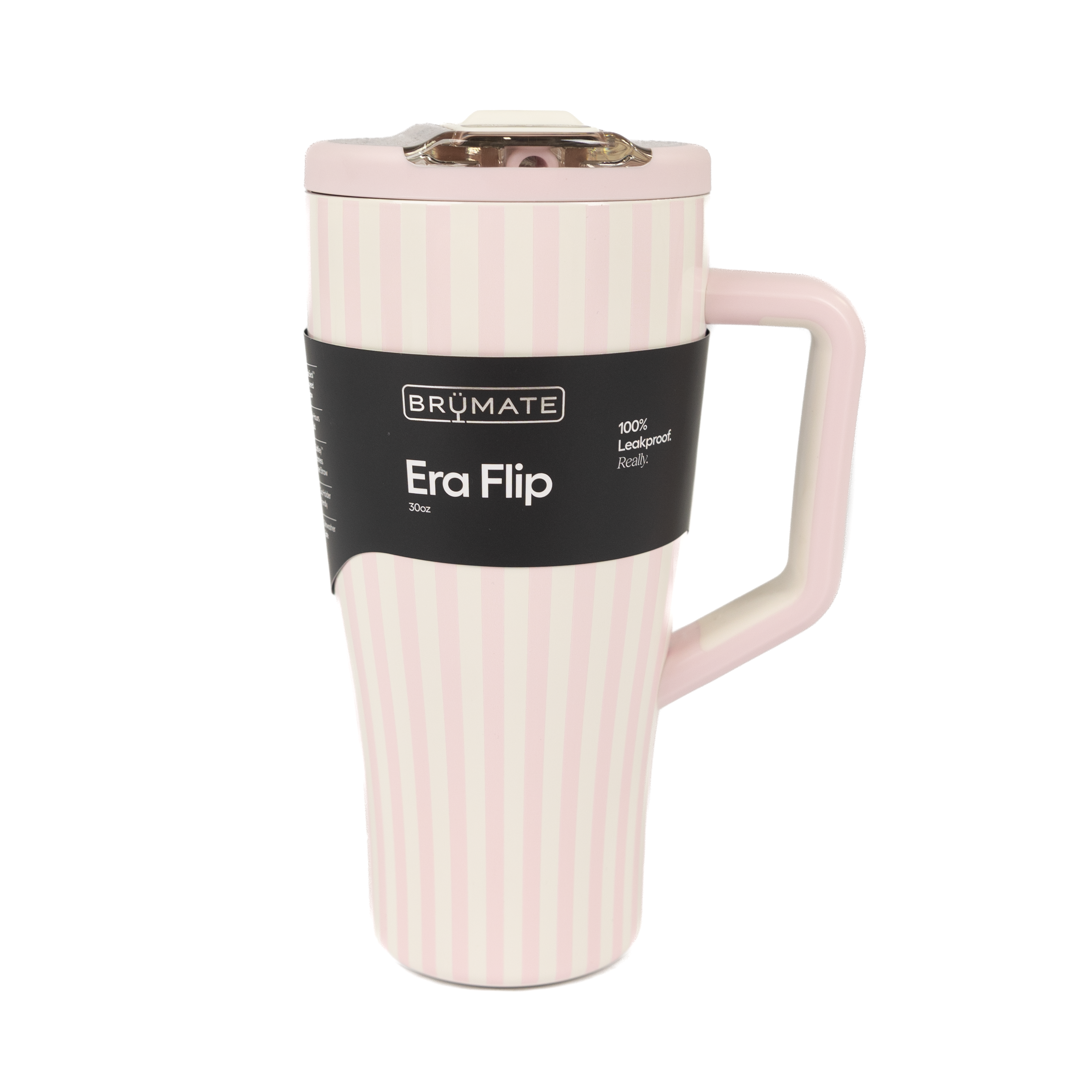 Brumate 30oz Era Flip Strawberries & Cream Striped Leak-Proof Tumbler DWEF30SBC
