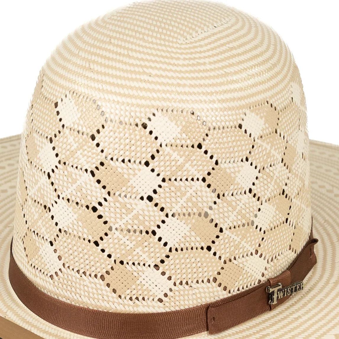 Twister "Cunningham" 4.25" Straw Hat T73846 - Long Oval