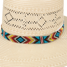 Multi Color Beaded Aztec Stretchable Hatband 