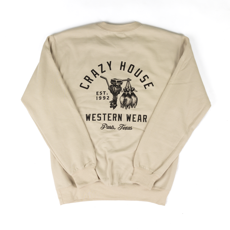 Crazy House Sand Long Sleeve Duck Harvest Sweatshirt 