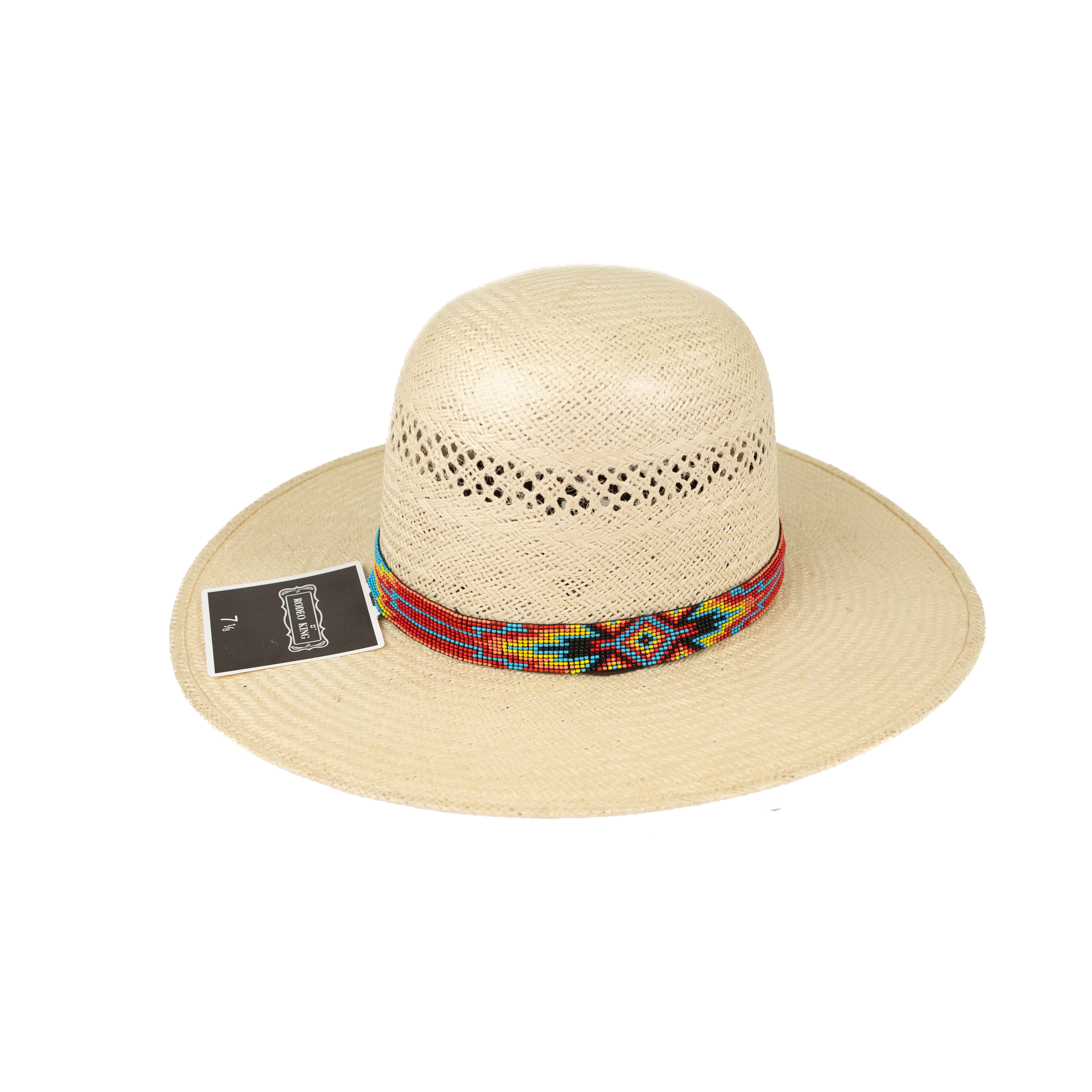 Multi-Color Beaded Aztec Stretchable Hat Band 