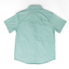 Rock and Roll Men's Short Sleeve Tek Core Light Turquoise Snap Shirt BMN3S11447