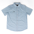 Rock and Roll Men's Short Sleeve Tek Core Powder Blue Snap Shirt BMN3S11448