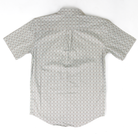 Panhandle Men's Short Sleeve Blue and Brown Geo Printed Button Down SMB3S09563