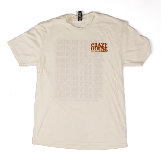 Crazy House Stacked Text T-shirt 