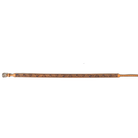 Leather Tooled Hat Band with Blue Underlay