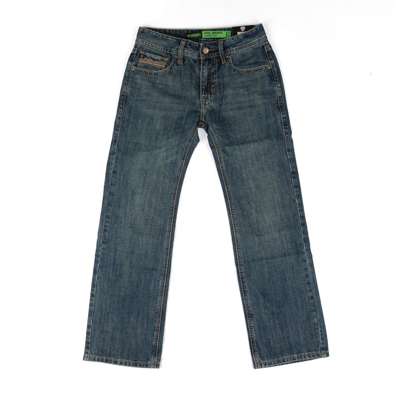 Rock and Roll Men's Pistol Straight Bootcut Jeans BM1PD09805