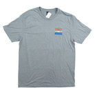 Crazy House Heather Gray Red White And Blue T-shirt 