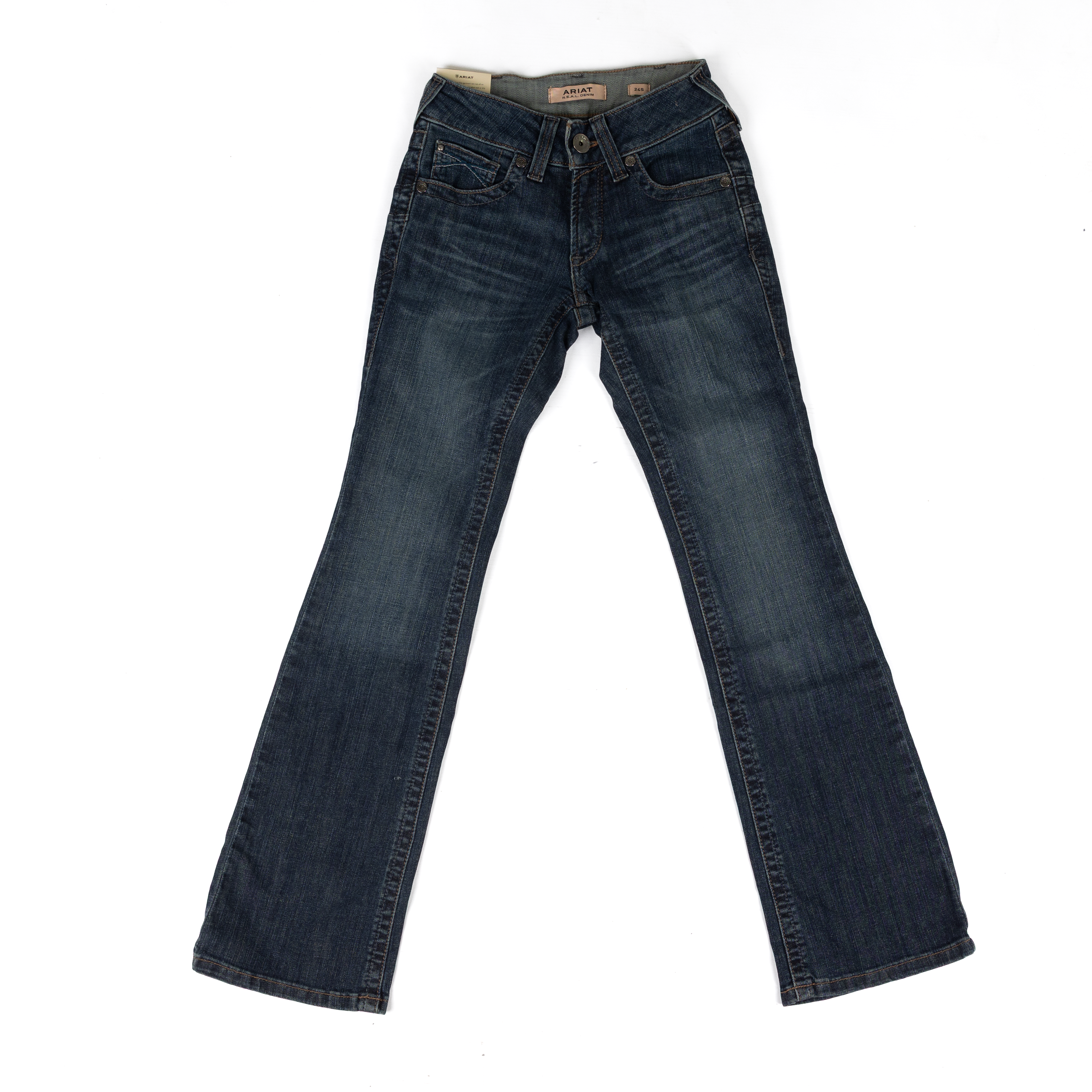 Ariat Women's Dark Wash Mid Rise Luisa Boot Cut Jeans 10078928