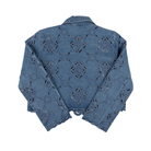 Women's Denim Eyelet Button up Jacket 61421