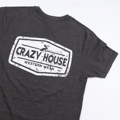 Crazy House Grey and White Jackalope T-shirt