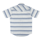 Men's Panhandle Short Sleeve Indigo Striped Snap Shirt PMN3S08151