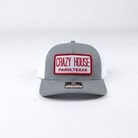 Crazy House Gray and White Cap with Patch