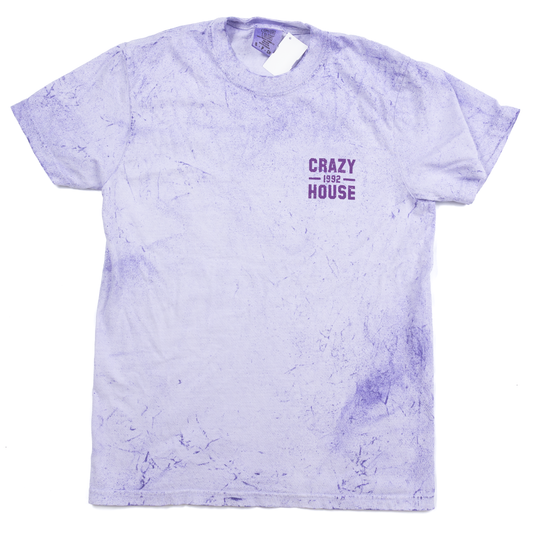 Crazy House Purple Tye Dye T-shirt