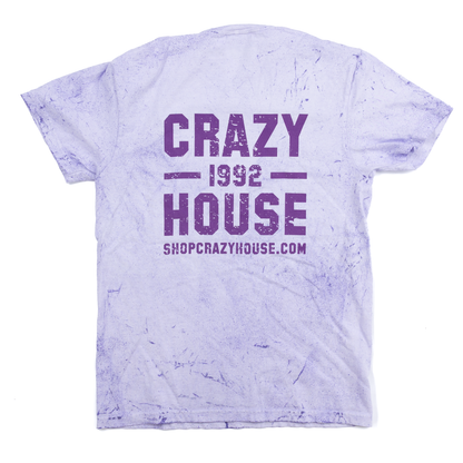 Crazy House Purple Tye Dye T-shirt