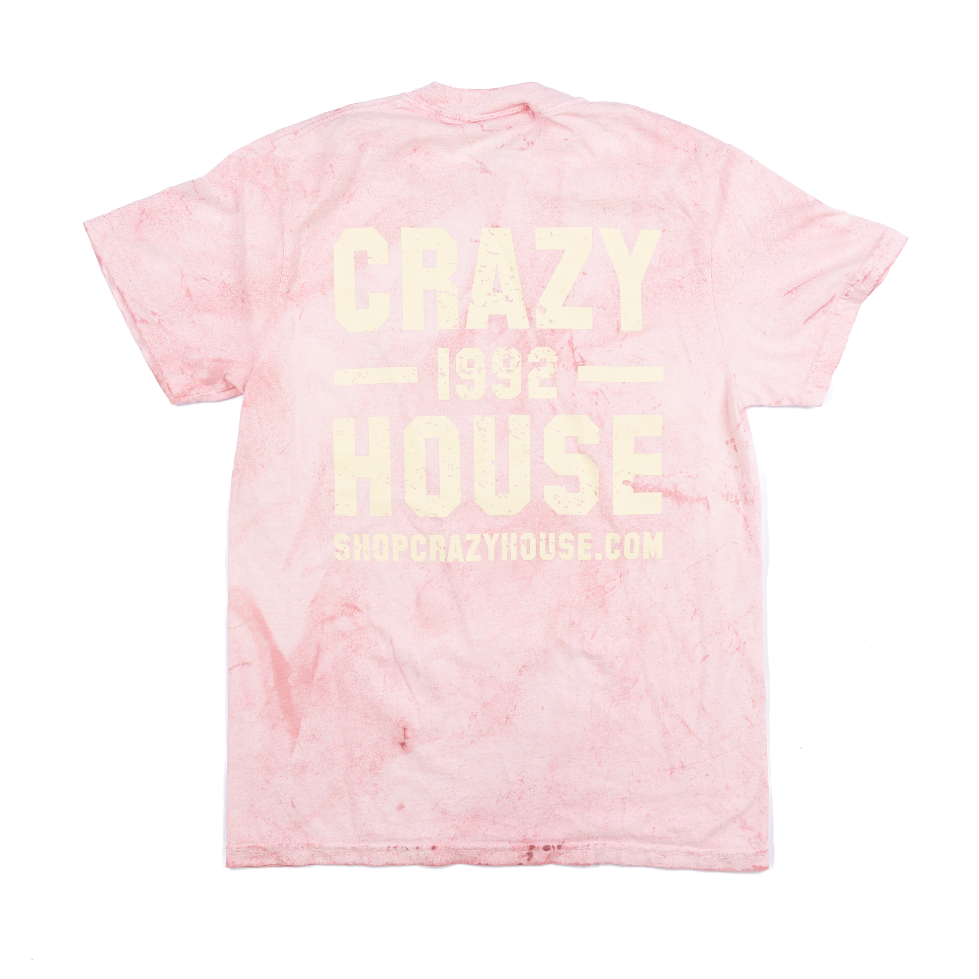 Crazy House Pink and Yellow Tye Dye T-shirt 