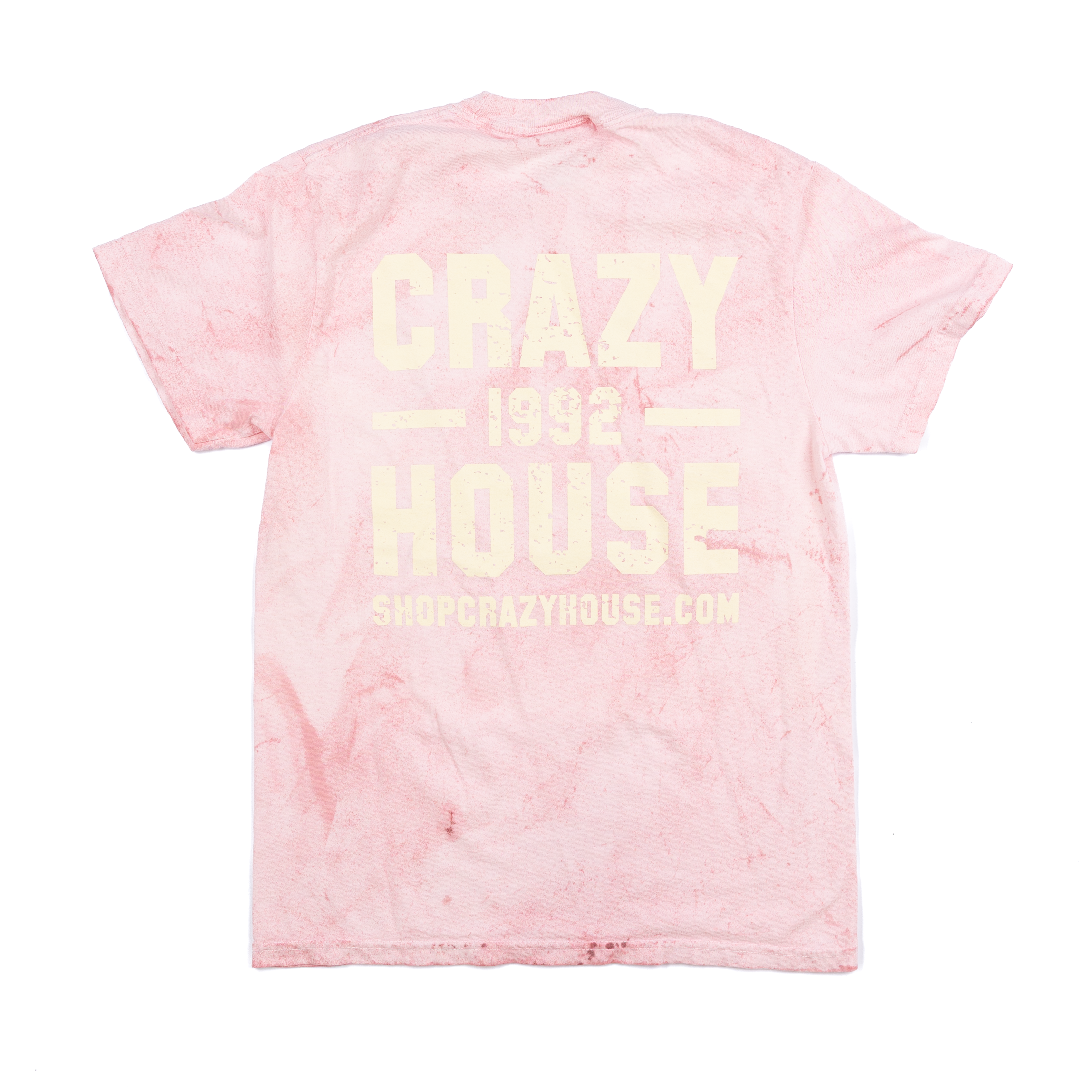 Crazy House Pink and Yellow Tye Dye T-shirt 