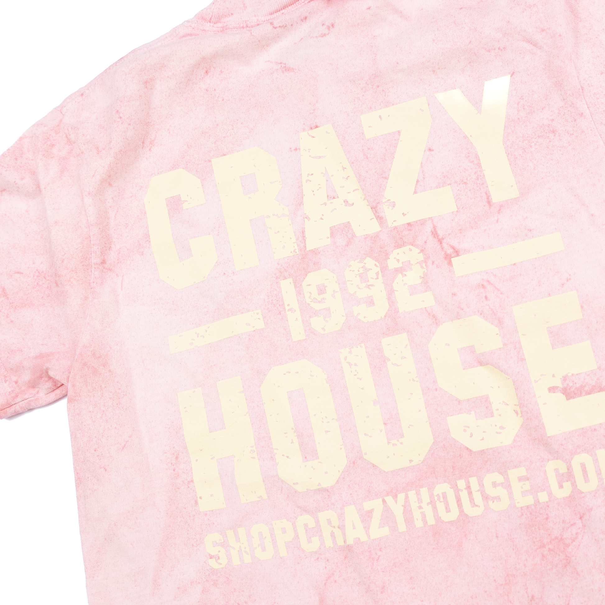 Crazy House Pink and Yellow Tye Dye T-shirt 