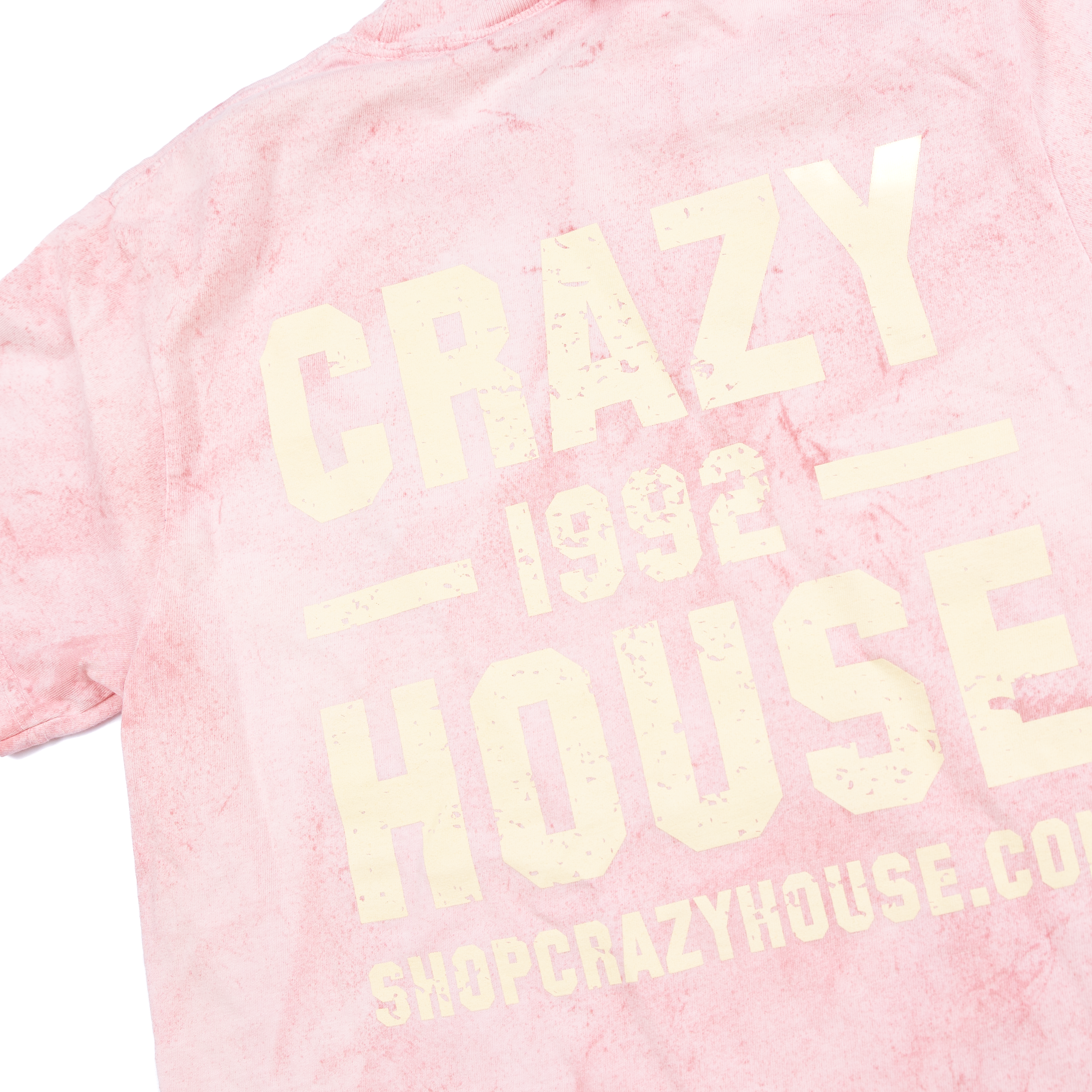 Crazy House Pink and Yellow Tye Dye T-shirt 