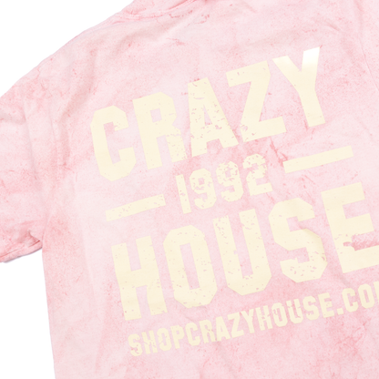 Crazy House Pink and Yellow Tye Dye T-shirt 