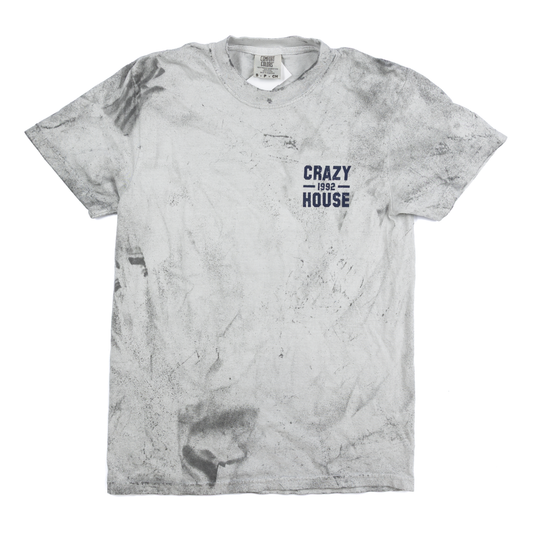 Crazy House Grey and Navy Tye Dye T-shirt