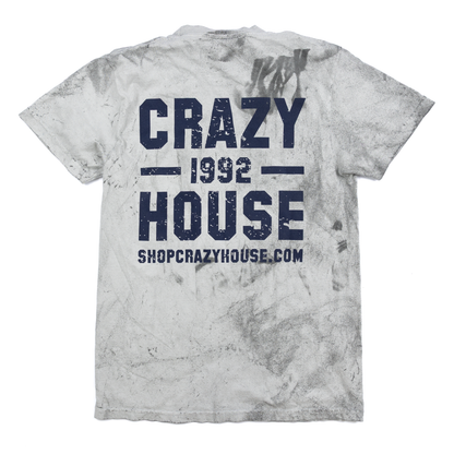 Crazy House Grey and Navy Tye Dye T-shirt