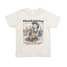 Girl's Beige "Family 1863 Thanksgiving" Short Sleeve T-shirt