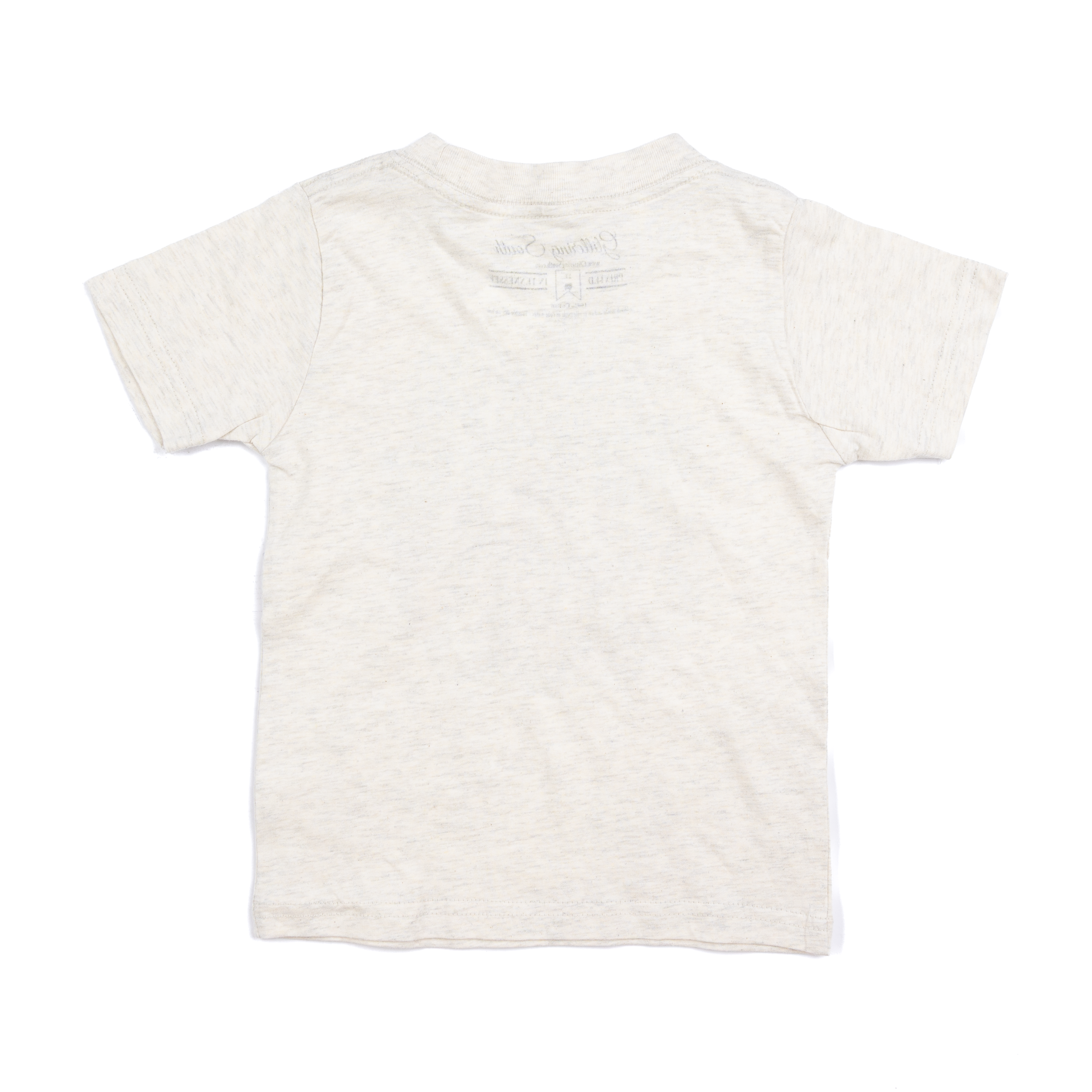 Girl's Beige Dot Pumpkin Bow Short Sleeve T-shirt