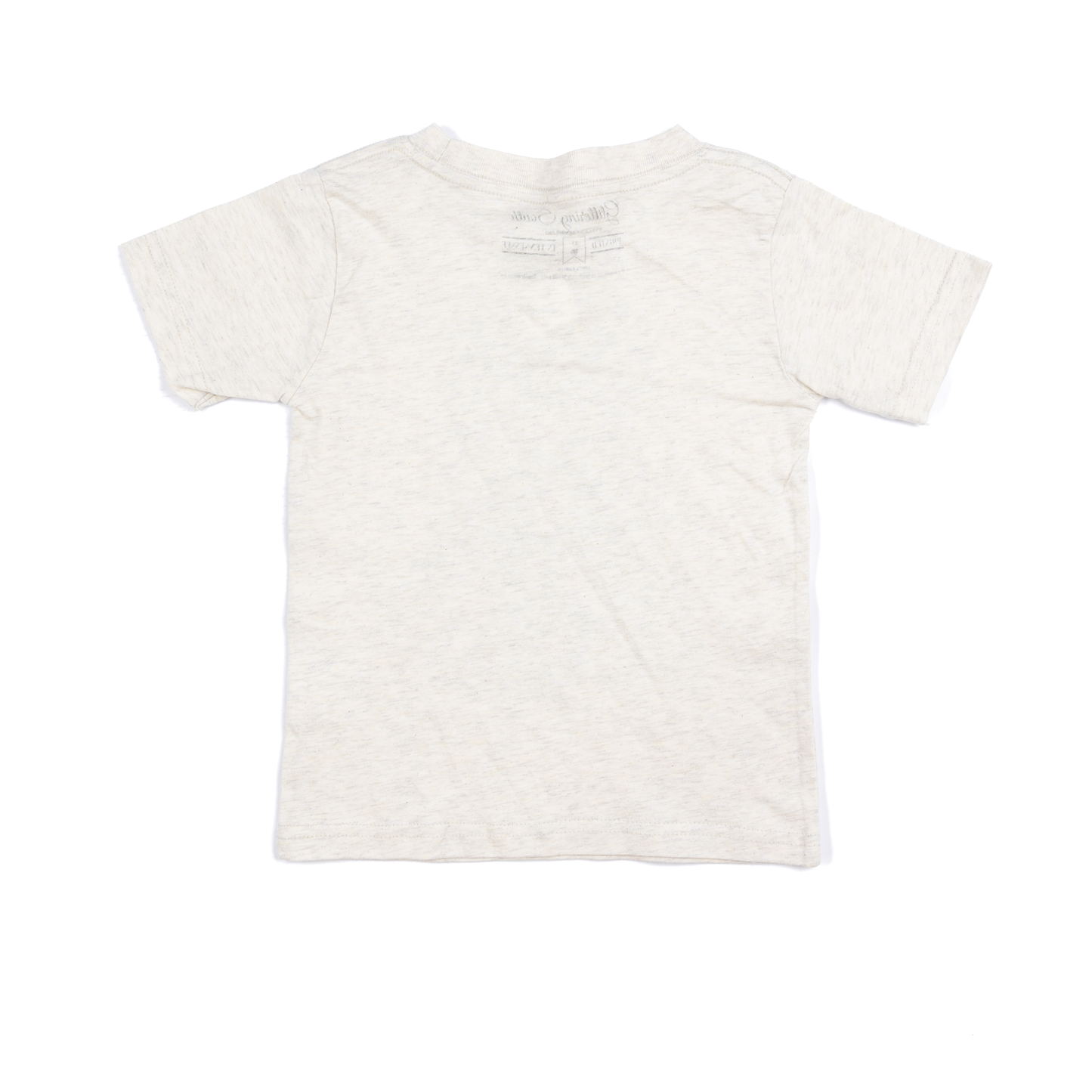 Girl's Beige Dot Bow Christmas Tree Short Sleeve T-shirt