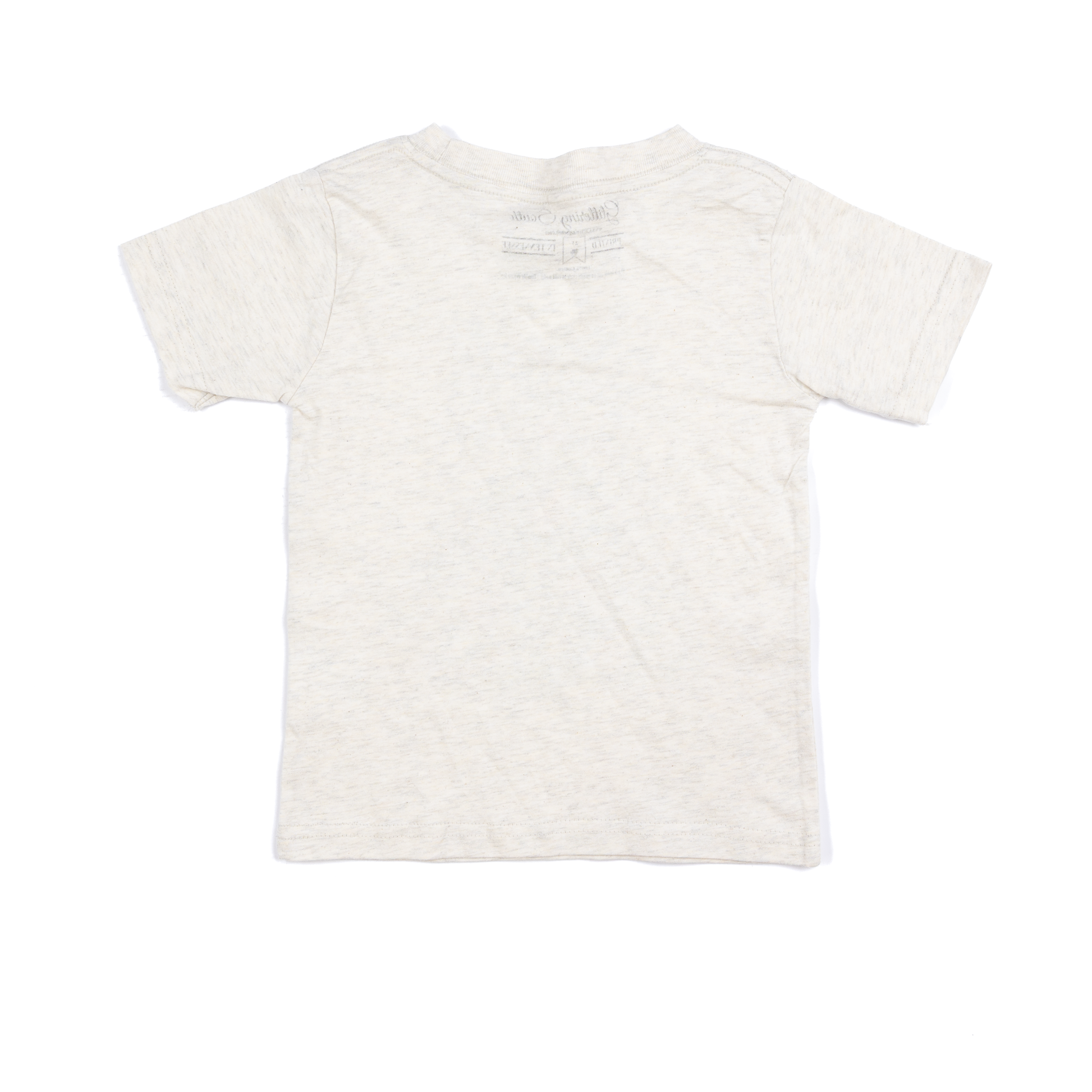 Girl's Beige Dot Bow Christmas Tree Short Sleeve T-shirt