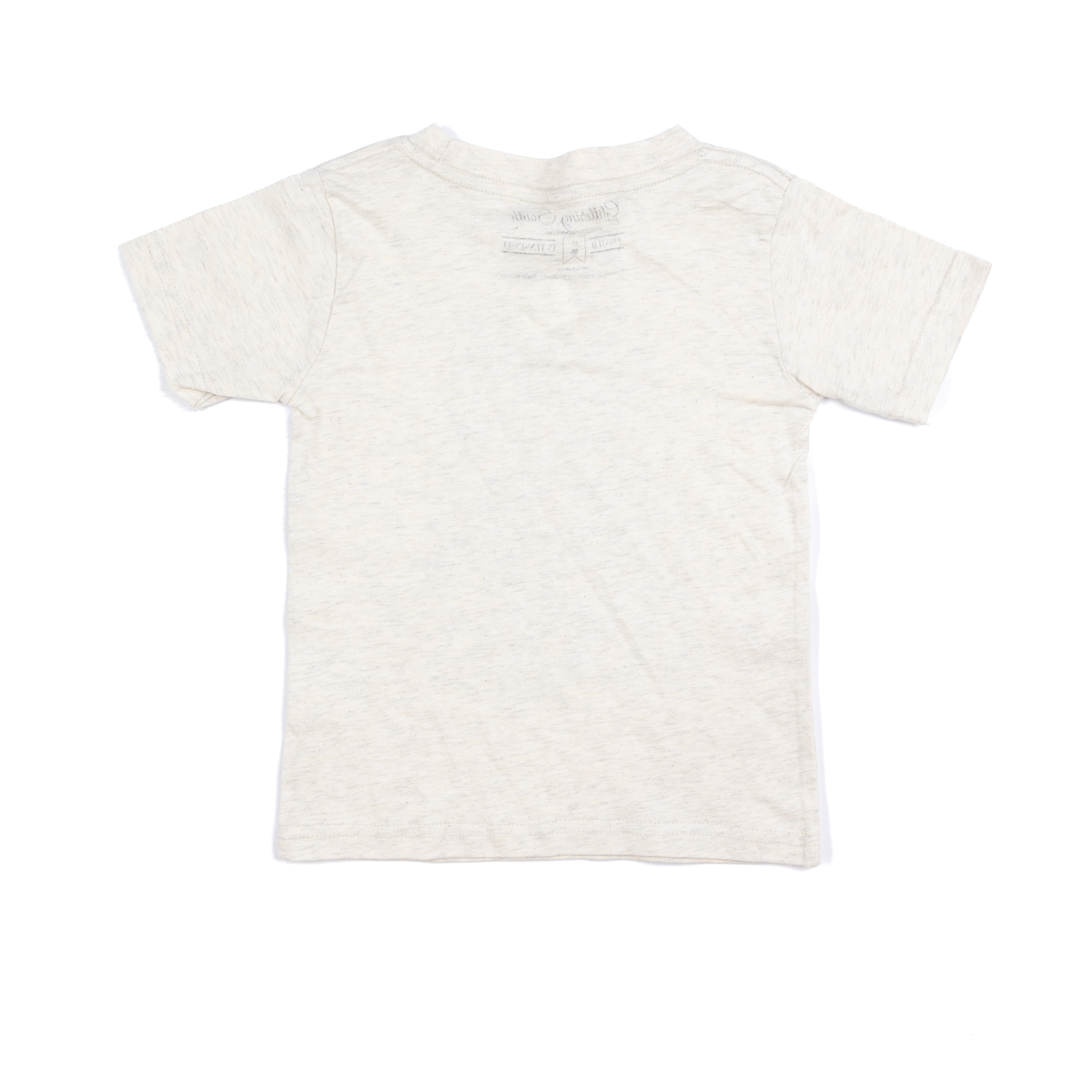 Girl's Beige Dot Bow Christmas Tree Short Sleeve T-shirt